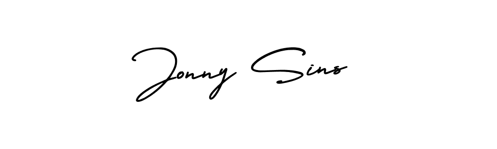 How to Draw Jonny Sins signature style? AmerikaSignatureDemo-Regular is a latest design signature styles for name Jonny Sins. Jonny Sins signature style 3 images and pictures png