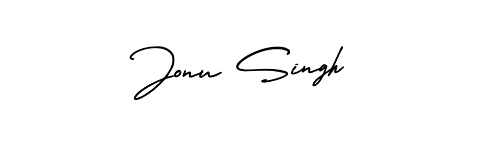 Use a signature maker to create a handwritten signature online. With this signature software, you can design (AmerikaSignatureDemo-Regular) your own signature for name Jonu Singh. Jonu Singh signature style 3 images and pictures png