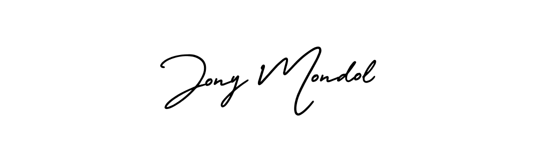 Create a beautiful signature design for name Jony Mondol. With this signature (AmerikaSignatureDemo-Regular) fonts, you can make a handwritten signature for free. Jony Mondol signature style 3 images and pictures png