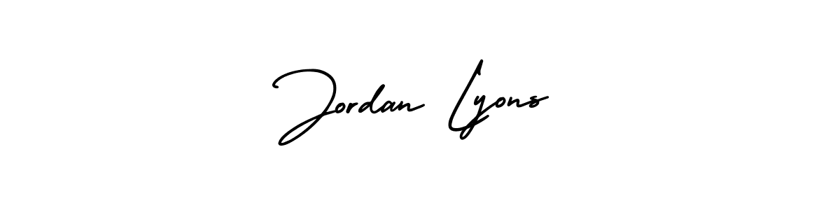Jordan Lyons stylish signature style. Best Handwritten Sign (AmerikaSignatureDemo-Regular) for my name. Handwritten Signature Collection Ideas for my name Jordan Lyons. Jordan Lyons signature style 3 images and pictures png