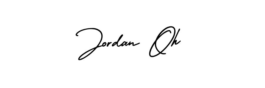 Make a beautiful signature design for name Jordan Oh. With this signature (AmerikaSignatureDemo-Regular) style, you can create a handwritten signature for free. Jordan Oh signature style 3 images and pictures png