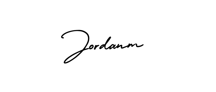 How to make Jordanm signature? AmerikaSignatureDemo-Regular is a professional autograph style. Create handwritten signature for Jordanm name. Jordanm signature style 3 images and pictures png