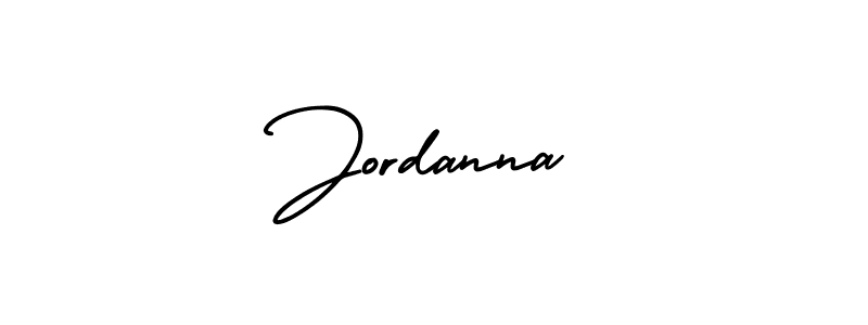 It looks lik you need a new signature style for name Jordanna. Design unique handwritten (AmerikaSignatureDemo-Regular) signature with our free signature maker in just a few clicks. Jordanna signature style 3 images and pictures png