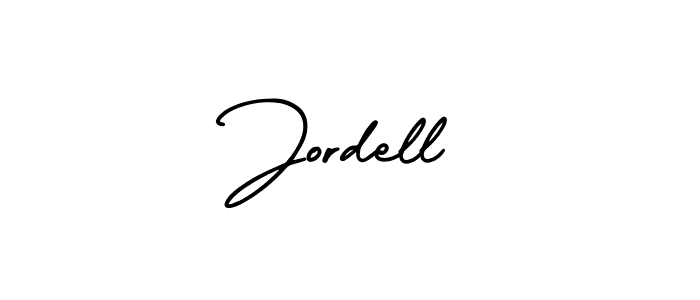 You should practise on your own different ways (AmerikaSignatureDemo-Regular) to write your name (Jordell) in signature. don't let someone else do it for you. Jordell signature style 3 images and pictures png