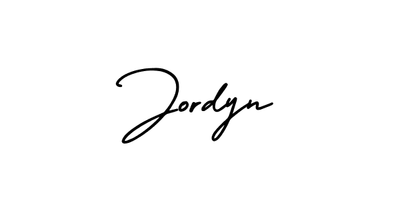 Jordyn stylish signature style. Best Handwritten Sign (AmerikaSignatureDemo-Regular) for my name. Handwritten Signature Collection Ideas for my name Jordyn. Jordyn signature style 3 images and pictures png