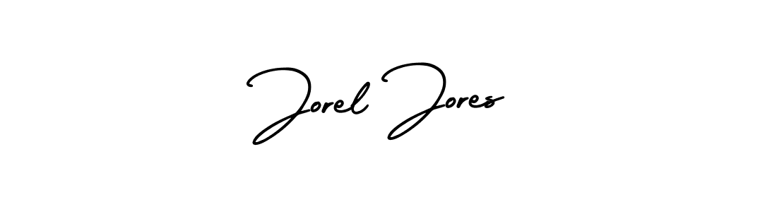 It looks lik you need a new signature style for name Jorel Jores. Design unique handwritten (AmerikaSignatureDemo-Regular) signature with our free signature maker in just a few clicks. Jorel Jores signature style 3 images and pictures png