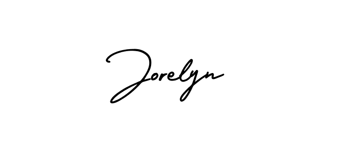 Make a beautiful signature design for name Jorelyn. With this signature (AmerikaSignatureDemo-Regular) style, you can create a handwritten signature for free. Jorelyn signature style 3 images and pictures png