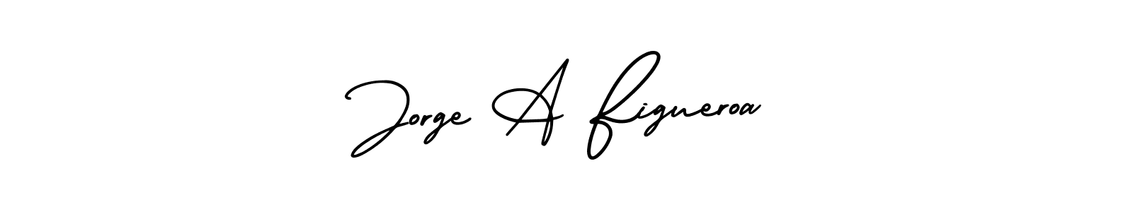 How to make Jorge A Figueroa name signature. Use AmerikaSignatureDemo-Regular style for creating short signs online. This is the latest handwritten sign. Jorge A Figueroa signature style 3 images and pictures png