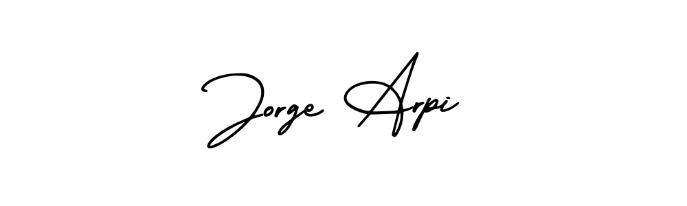 How to make Jorge Arpi name signature. Use AmerikaSignatureDemo-Regular style for creating short signs online. This is the latest handwritten sign. Jorge Arpi signature style 3 images and pictures png