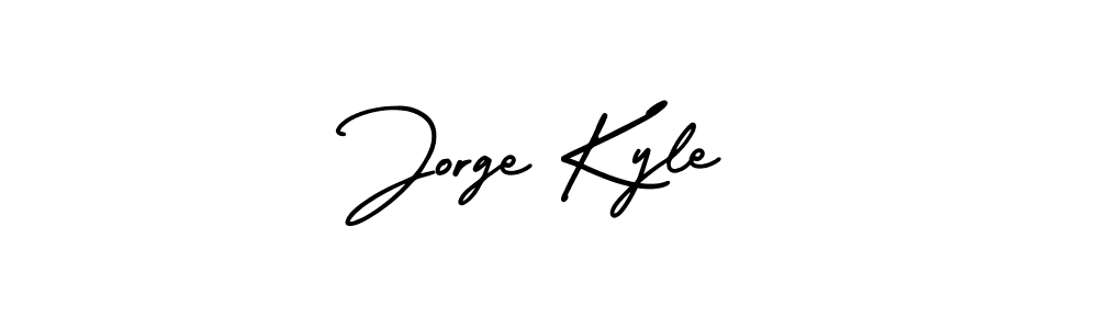 Also You can easily find your signature by using the search form. We will create Jorge Kyle name handwritten signature images for you free of cost using AmerikaSignatureDemo-Regular sign style. Jorge Kyle signature style 3 images and pictures png
