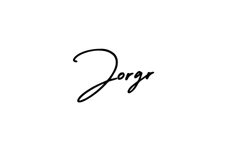 It looks lik you need a new signature style for name Jorgr. Design unique handwritten (AmerikaSignatureDemo-Regular) signature with our free signature maker in just a few clicks. Jorgr signature style 3 images and pictures png