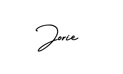 Jorie stylish signature style. Best Handwritten Sign (AmerikaSignatureDemo-Regular) for my name. Handwritten Signature Collection Ideas for my name Jorie. Jorie signature style 3 images and pictures png