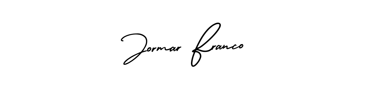 Create a beautiful signature design for name Jormar Franco. With this signature (AmerikaSignatureDemo-Regular) fonts, you can make a handwritten signature for free. Jormar Franco signature style 3 images and pictures png