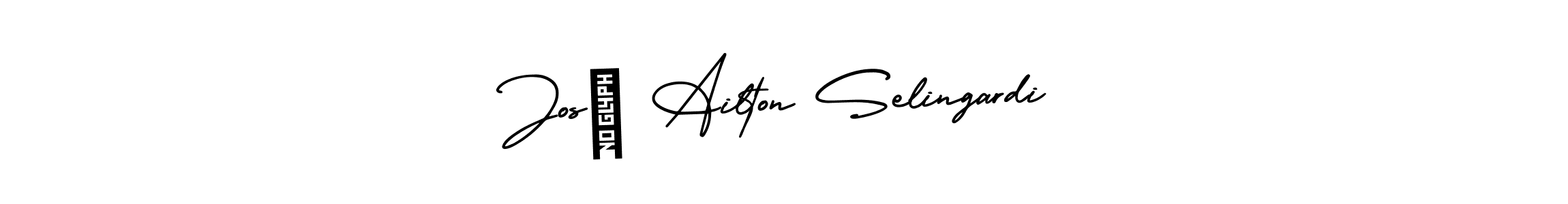 Similarly AmerikaSignatureDemo-Regular is the best handwritten signature design. Signature creator online .You can use it as an online autograph creator for name José Ailton Selingardi. José Ailton Selingardi signature style 3 images and pictures png