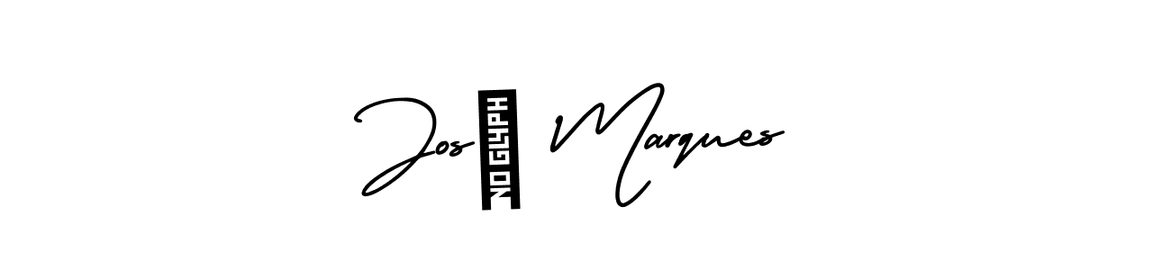 How to make José Marques name signature. Use AmerikaSignatureDemo-Regular style for creating short signs online. This is the latest handwritten sign. José Marques signature style 3 images and pictures png