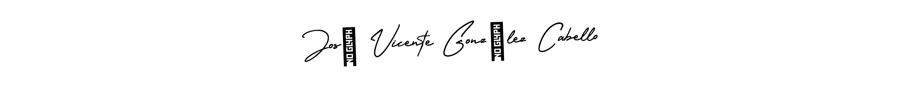 Make a beautiful signature design for name José Vicente González Cabello. Use this online signature maker to create a handwritten signature for free. José Vicente González Cabello signature style 3 images and pictures png