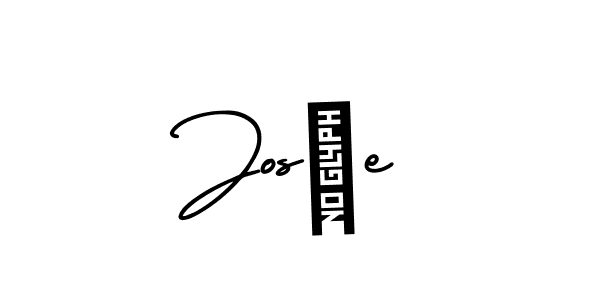 How to Draw Josée signature style? AmerikaSignatureDemo-Regular is a latest design signature styles for name Josée. Josée signature style 3 images and pictures png