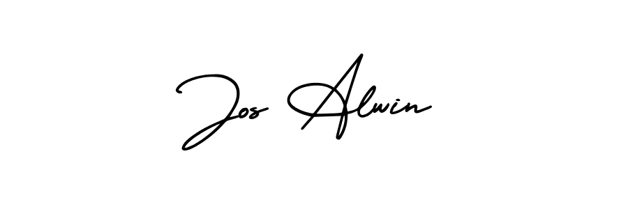 Create a beautiful signature design for name Jos Alwin. With this signature (AmerikaSignatureDemo-Regular) fonts, you can make a handwritten signature for free. Jos Alwin signature style 3 images and pictures png