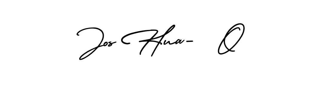 Use a signature maker to create a handwritten signature online. With this signature software, you can design (AmerikaSignatureDemo-Regular) your own signature for name Jos Hua-  O. Jos Hua-  O signature style 3 images and pictures png