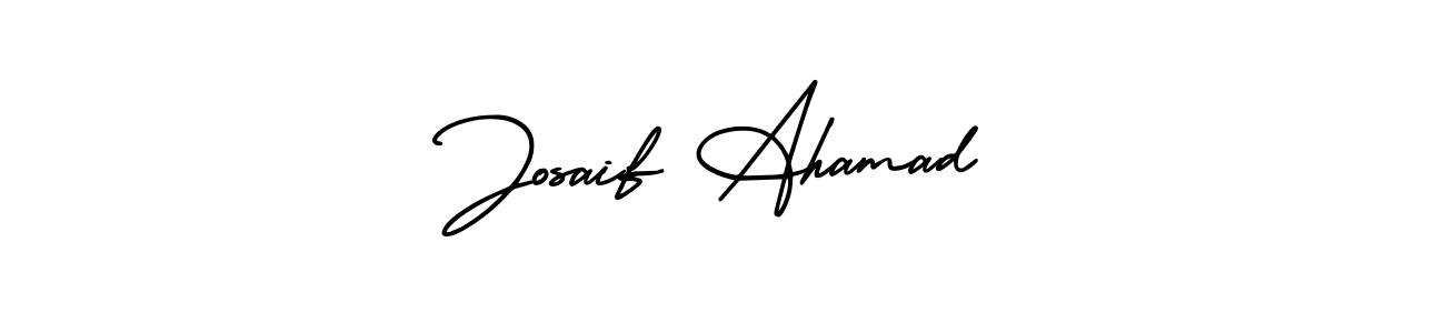 Design your own signature with our free online signature maker. With this signature software, you can create a handwritten (AmerikaSignatureDemo-Regular) signature for name Josaif Ahamad. Josaif Ahamad signature style 3 images and pictures png