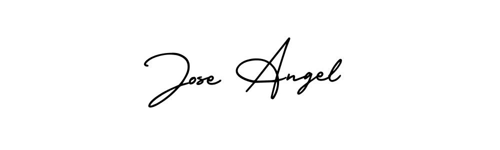 Jose Angel stylish signature style. Best Handwritten Sign (AmerikaSignatureDemo-Regular) for my name. Handwritten Signature Collection Ideas for my name Jose Angel. Jose Angel signature style 3 images and pictures png