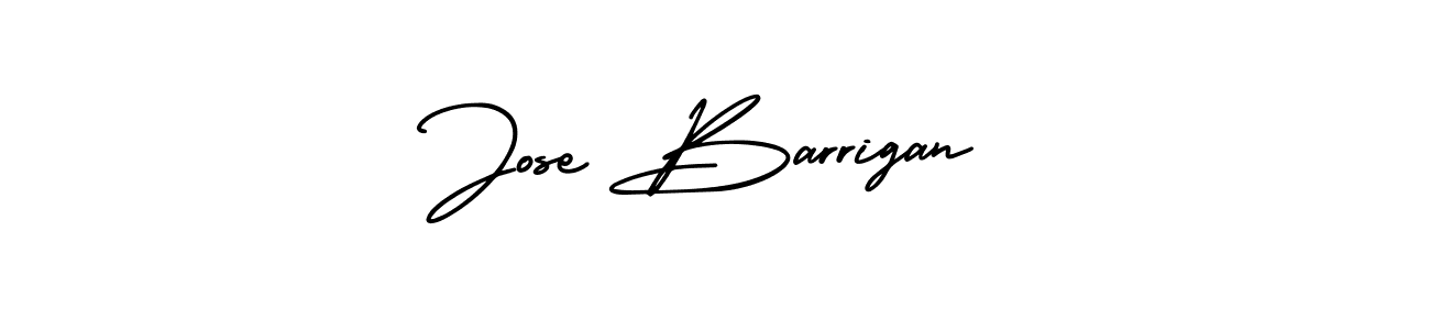 How to make Jose Barrigan name signature. Use AmerikaSignatureDemo-Regular style for creating short signs online. This is the latest handwritten sign. Jose Barrigan signature style 3 images and pictures png