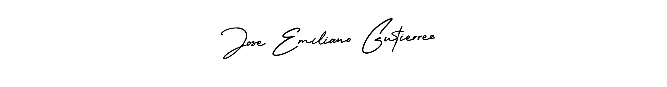 Design your own signature with our free online signature maker. With this signature software, you can create a handwritten (AmerikaSignatureDemo-Regular) signature for name Jose Emiliano Gutierrez. Jose Emiliano Gutierrez signature style 3 images and pictures png