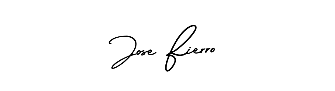 Use a signature maker to create a handwritten signature online. With this signature software, you can design (AmerikaSignatureDemo-Regular) your own signature for name Jose Fierro. Jose Fierro signature style 3 images and pictures png