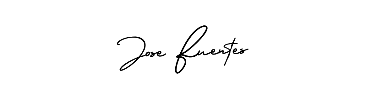 How to make Jose Fuentes signature? AmerikaSignatureDemo-Regular is a professional autograph style. Create handwritten signature for Jose Fuentes name. Jose Fuentes signature style 3 images and pictures png