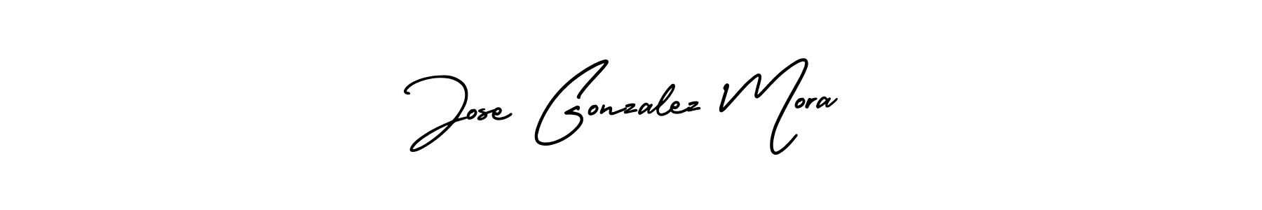 Make a short Jose Gonzalez Mora signature style. Manage your documents anywhere anytime using AmerikaSignatureDemo-Regular. Create and add eSignatures, submit forms, share and send files easily. Jose Gonzalez Mora signature style 3 images and pictures png