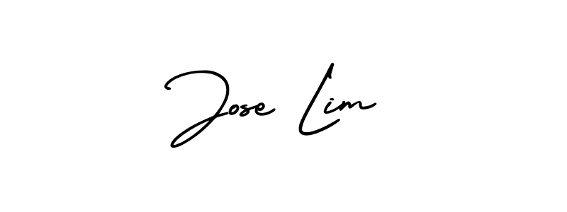 It looks lik you need a new signature style for name Jose Lim. Design unique handwritten (AmerikaSignatureDemo-Regular) signature with our free signature maker in just a few clicks. Jose Lim signature style 3 images and pictures png