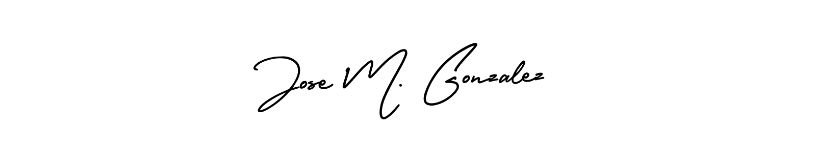 if you are searching for the best signature style for your name Jose M. Gonzalez. so please give up your signature search. here we have designed multiple signature styles  using AmerikaSignatureDemo-Regular. Jose M. Gonzalez signature style 3 images and pictures png