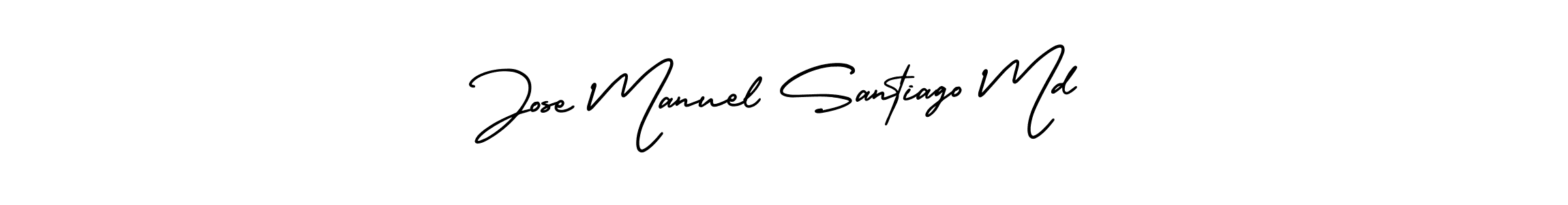 How to Draw Jose Manuel Santiago Md signature style? AmerikaSignatureDemo-Regular is a latest design signature styles for name Jose Manuel Santiago Md. Jose Manuel Santiago Md signature style 3 images and pictures png