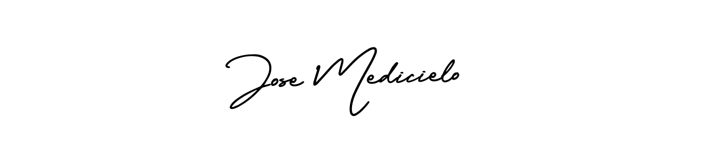 Jose Medicielo stylish signature style. Best Handwritten Sign (AmerikaSignatureDemo-Regular) for my name. Handwritten Signature Collection Ideas for my name Jose Medicielo. Jose Medicielo signature style 3 images and pictures png