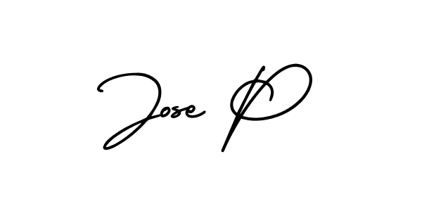 Make a beautiful signature design for name Jose P. Use this online signature maker to create a handwritten signature for free. Jose P signature style 3 images and pictures png
