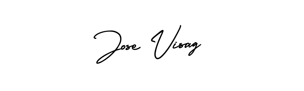 Make a short Jose Visag signature style. Manage your documents anywhere anytime using AmerikaSignatureDemo-Regular. Create and add eSignatures, submit forms, share and send files easily. Jose Visag signature style 3 images and pictures png