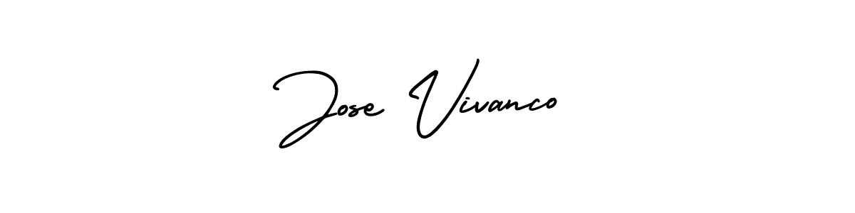 Create a beautiful signature design for name Jose Vivanco. With this signature (AmerikaSignatureDemo-Regular) fonts, you can make a handwritten signature for free. Jose Vivanco signature style 3 images and pictures png