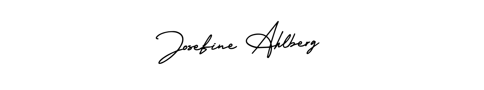 Use a signature maker to create a handwritten signature online. With this signature software, you can design (AmerikaSignatureDemo-Regular) your own signature for name Josefine Ahlberg. Josefine Ahlberg signature style 3 images and pictures png