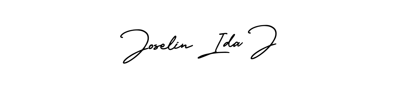 This is the best signature style for the Joselin Ida J name. Also you like these signature font (AmerikaSignatureDemo-Regular). Mix name signature. Joselin Ida J signature style 3 images and pictures png