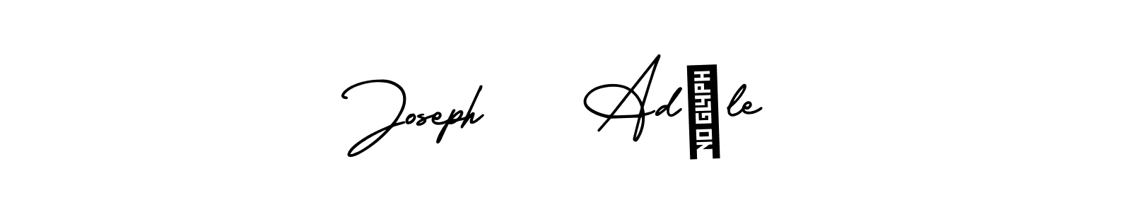 AmerikaSignatureDemo-Regular is a professional signature style that is perfect for those who want to add a touch of class to their signature. It is also a great choice for those who want to make their signature more unique. Get Joseph    Adèle name to fancy signature for free. Joseph    Adèle signature style 3 images and pictures png