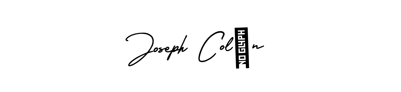 It looks lik you need a new signature style for name Joseph Colón. Design unique handwritten (AmerikaSignatureDemo-Regular) signature with our free signature maker in just a few clicks. Joseph Colón signature style 3 images and pictures png