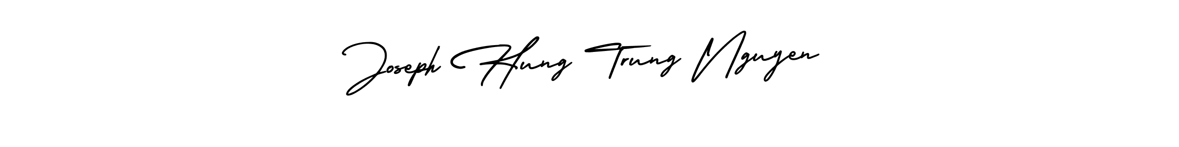 Similarly AmerikaSignatureDemo-Regular is the best handwritten signature design. Signature creator online .You can use it as an online autograph creator for name Joseph Hung Trung Nguyen. Joseph Hung Trung Nguyen signature style 3 images and pictures png