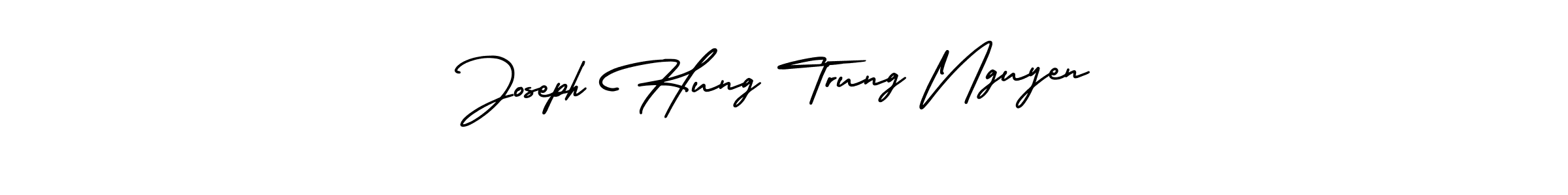 Use a signature maker to create a handwritten signature online. With this signature software, you can design (AmerikaSignatureDemo-Regular) your own signature for name Joseph Hung Trung Nguyen. Joseph Hung Trung Nguyen signature style 3 images and pictures png