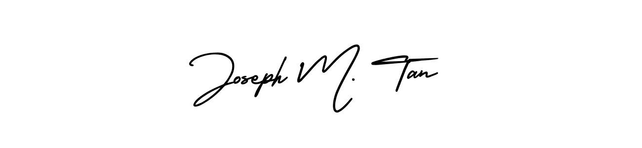You should practise on your own different ways (AmerikaSignatureDemo-Regular) to write your name (Joseph M. Tan) in signature. don't let someone else do it for you. Joseph M. Tan signature style 3 images and pictures png
