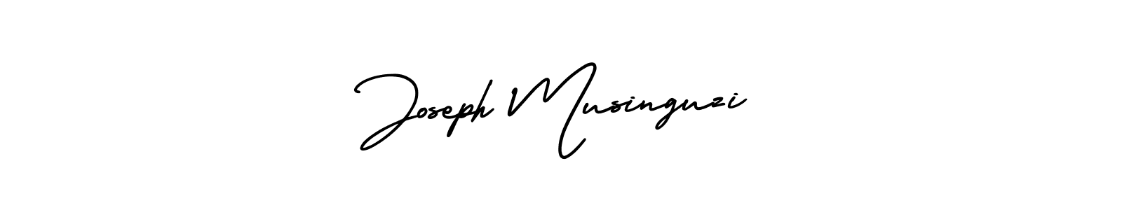 The best way (AmerikaSignatureDemo-Regular) to make a short signature is to pick only two or three words in your name. The name Joseph Musinguzi include a total of six letters. For converting this name. Joseph Musinguzi signature style 3 images and pictures png