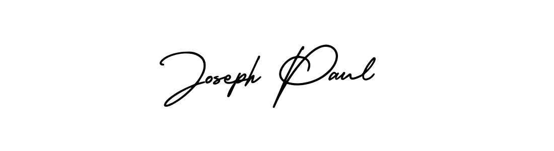 You should practise on your own different ways (AmerikaSignatureDemo-Regular) to write your name (Joseph Paul) in signature. don't let someone else do it for you. Joseph Paul signature style 3 images and pictures png