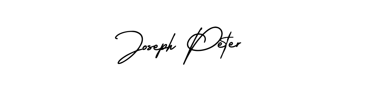 Make a beautiful signature design for name Joseph Peter. With this signature (AmerikaSignatureDemo-Regular) style, you can create a handwritten signature for free. Joseph Peter signature style 3 images and pictures png