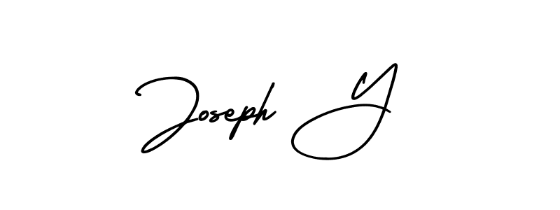 Design your own signature with our free online signature maker. With this signature software, you can create a handwritten (AmerikaSignatureDemo-Regular) signature for name Joseph Y. Joseph Y signature style 3 images and pictures png