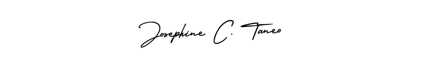 How to make Josephine C. Taneo name signature. Use AmerikaSignatureDemo-Regular style for creating short signs online. This is the latest handwritten sign. Josephine C. Taneo signature style 3 images and pictures png