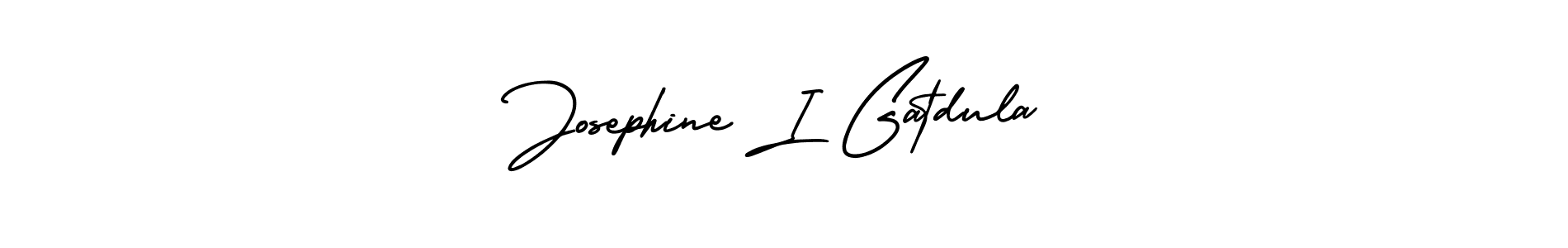 if you are searching for the best signature style for your name Josephine I Gatdula. so please give up your signature search. here we have designed multiple signature styles  using AmerikaSignatureDemo-Regular. Josephine I Gatdula signature style 3 images and pictures png
